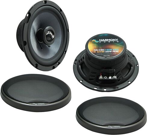 Harmony Audio HA-C65 Compatible with Honda Accord 1998-2002 Carbon 6.5" Replacement 350W Speakers, HA-C69 6x9 Replacement 500W Speakers and HA-727800 Factory Speaker Replacement Harness in Saudi Arabia