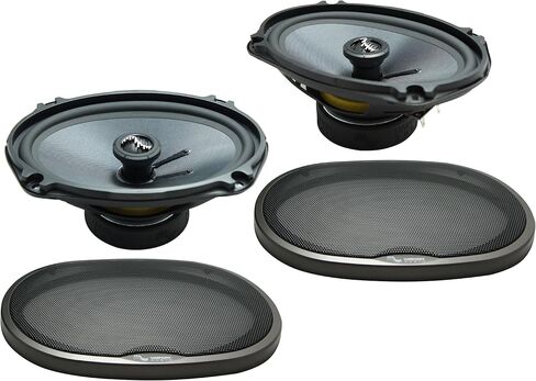 Harmony Audio HA-C65 Compatible with Honda Accord 1998-2002 Carbon 6.5" Replacement 350W Speakers, HA-C69 6x9 Replacement 500W Speakers and HA-727800 Factory Speaker Replacement Harness in Saudi Arabia