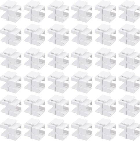 10-Pack LC/UPC Fiber Optic Coupler Keystone Jack Modular for Patch Panels and Wall Plates LC Duplex Singlemode in Kuwait