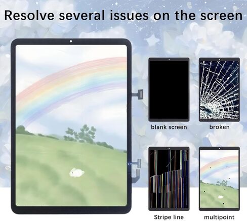 شاشة العرض لـ iPad Air 4 (2020) A2324 A2072 A2325 A2316 LCD Screen Assembly مع مجموعة in Kuwait