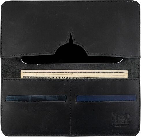 Hide & Drink, Cell Phone Wallet Handmade from Full Grain Leather - Sangria in Saudi Arabia