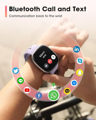 Smart Watches for Women Men with Call: Fitness Trackers with 24-Hour Heart Rate SpO2 Sleep Monitor 5ATM Waterproof 120+ Sport Mode Watches for Women gift Compatible with iPhone Android Phones(3 Bands) in Kuwait