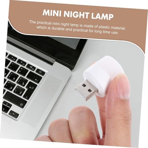 Mikikit 10pcs USB Portable LED Night Light Lamp for Car Interior and Laptop USB Powered Compact Illumination Accessory with Stable Performance and Easy Use in Saudi Arabia