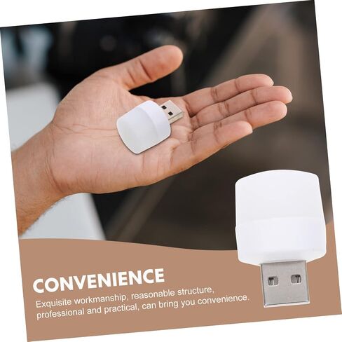Mikikit 10pcs USB Portable LED Night Light Lamp for Car Interior and Laptop USB Powered Compact Illumination Accessory with Stable Performance and Easy Use in Saudi Arabia