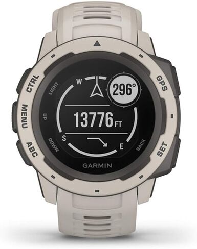 ساعة Garmin Instinct Solar، ساعة ذكية متينة للاستخدام الخارجي مزودة بقدرات شحن بالطاقة الشمسية، تطبيقات رياضية مدمجة ومراقبة صحية، تمويه جرافيتي in Kuwait
