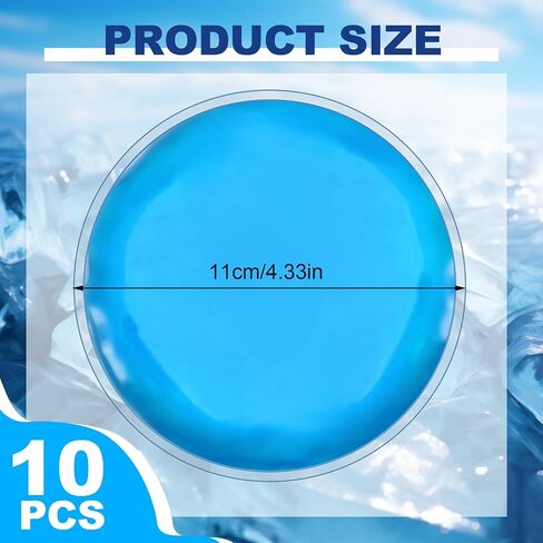 Reusable Ice Packs for Injuries, 10 Pack Round Ice Packs for Face, Gel Ice Packs Ice Pads Small Hot Cold Compress Ice Bag for Eyes After Surgery, Face, Wisdom Teeth, Breast Surgery in Saudi Arabia