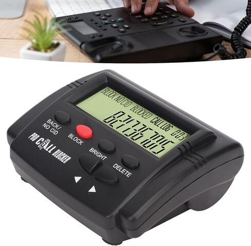مربع معرف المتصل مع 4000 مجموعة Blacklist ، شاشة LCD ، مانع استدعاء المكالمات المزدوج للهواتف الأرضية ، مكافحة المضايقات ، سهلة الاستخدام in Kuwait