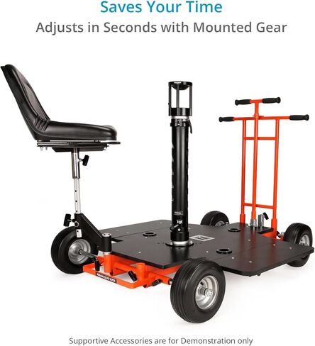 PROAIM Telescopic 27"- 42" Bazooka with Euro/Elemac Mount & Quick Lock Lever. for Camera Dolly/Slider/Jib/Crane Setup. Payload up to 200kg / 441lb. in Saudi Arabia