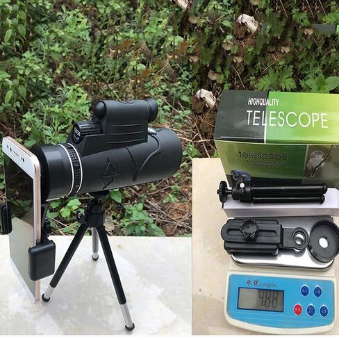 ، أحاديات 12 × 50 ذات الواجهة العالية مع PRISM BAK4 طويلة الأمد واضحة مع حامل الهواتف الذكية و TRUPOD IPX7 مواد ماء وصديق للبيئة in Saudi Arabia