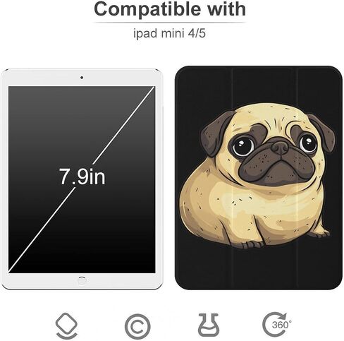 علبة كلب البطاطا مع حامل القلم رفيع الوزن ثلاثي الأوزان متوافق مع iPad Mini 4/5/6 Mini6 （8.3in） in Saudi Arabia