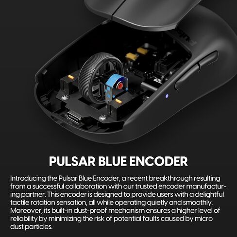 GULSAR GAMING GEARS X2V2 MINI MINI GAMING MOUSE ، Ultra Lightweight 1.80 OZ (51 G) ، SWITERACTARICAL ، البصري ، 2.4 GHz 1 MS ، 26000 DPI ، مستشعر PAW3395 (MINI ، اللاسلكي ، الأسود) (متجدد) in Kuwait