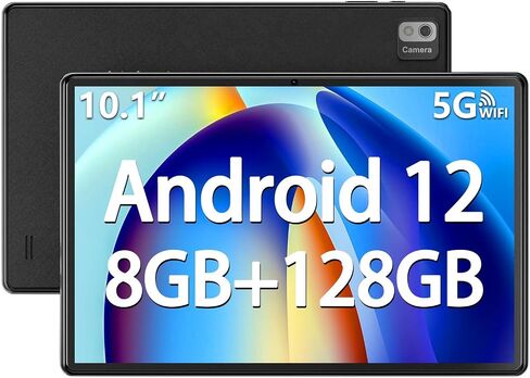 SGIN Tablets, 10 Inch Android Tablets with 8GB RAM 128GB ROM, MTK Octa-Core 2.0Ghz Processor, 1280 * 800 HD IPS Srceen, 5MP+8MP Camera, WiFi, Bluetooth, 6000mAh, Black in Saudi Arabia