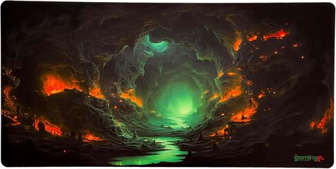 The Gaming Mat Company Single Player MTG Playmat & Gaming Mouse Pad - 28" x 14" Dungeon Gaming Mousepad Compatible with Magic The Gathering Playmats MTG Cards Gaming Mouse Mat Large Mouse Pad in Kuwait