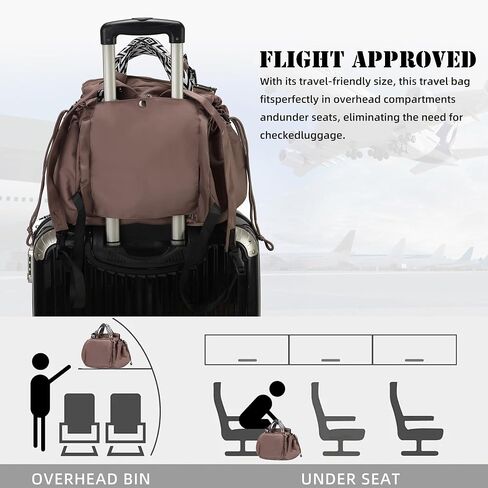 Large Capacity Portable Backpack Tote Bag For Car Travel, Lightweight Foldable Nylon Shopping Bag with 15 Pockets in Kuwait