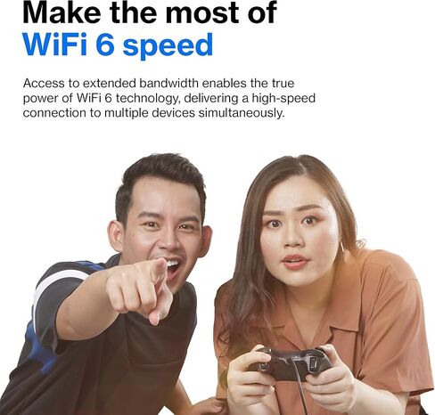 Linksys Atlas WiFi 6 Router Home WiFi Mesh System ، مزدوج النطاق ، 6000 متر مربع. تغطية FT ، 802.11ax ، 75+ الأجهزة ، تصل إلى (AX3000) 3.0 جيجابت في الثانية - MX20MS3 ، 3 عبوات (متجددة) in Kuwait
