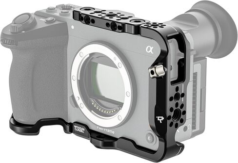 Wooden Camera Full Cage for Sony FX2 – Modular Lightweight Camera Cage Rig with Top Plate, Cage Grip & L-Bracket for Accessories in Saudi Arabia