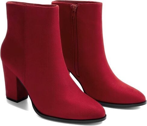 DREAM PAIRS Women's Chunky Block Heel Ankle Booties in Kuwait