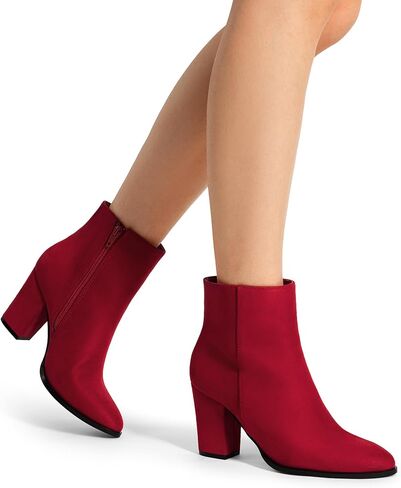 DREAM PAIRS Women's Chunky Block Heel Ankle Booties in Kuwait