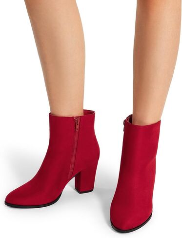 DREAM PAIRS Women's Chunky Block Heel Ankle Booties in Kuwait
