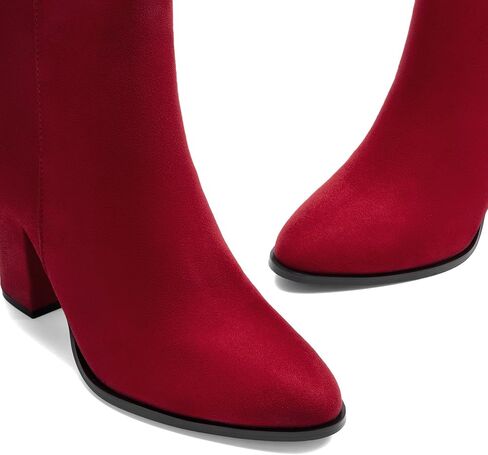 DREAM PAIRS Women's Chunky Block Heel Ankle Booties in Kuwait