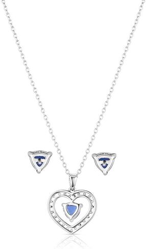 Montana Silversmiths Women's Western Inspired Heart Jewelry Set (Flirty Love Crystal Rope) in Saudi Arabia