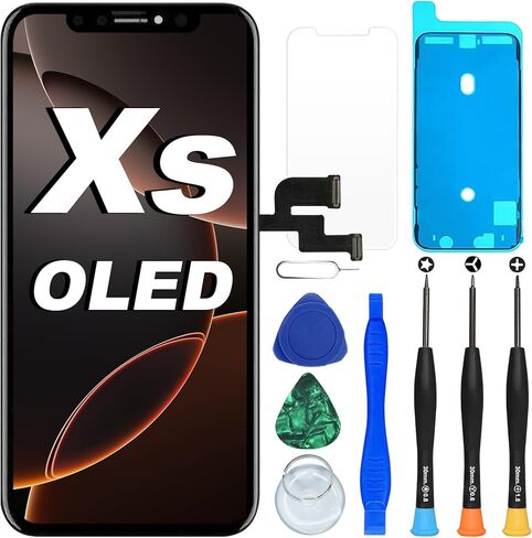 Digi4U OLED لاستبدال شاشة iPhone XS ، شاشة 5.8 '' 'FHD COF [NOT LCD] لتجميع أرقام Display Display Display ، مع مجموعة أدوات الإصلاح لشاشة iPhone XS in Kuwait