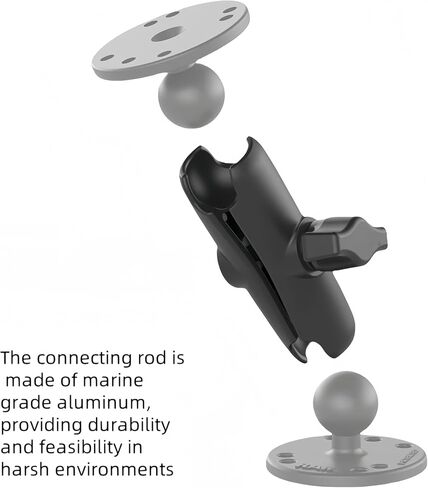 ذراع المقبس المزدوج متعدد الأغراض-مشبك شاق 360 درجة قابل للتعديل ، لتكوين 1 بوصة ، تصاعد عالمي (صغير) in Kuwait