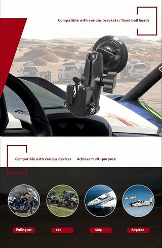 ذراع المقبس المزدوج متعدد الأغراض-مشبك شاق 360 درجة قابل للتعديل ، لتكوين 1 بوصة ، تصاعد عالمي (صغير) in Kuwait