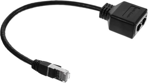 Ethernet Splitter Adapter Dual Female to Male Connector for Easy Device Connectivity Design for Home Compractions High SPEED Networking in Saudi Arabia
