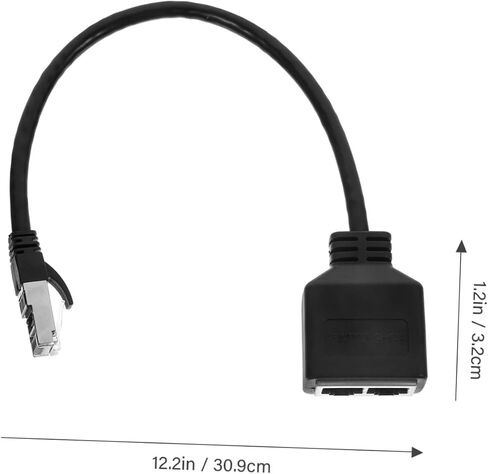 Ethernet Splitter Adapter Dual Female to Male Connector for Easy Device Connectivity Design for Home Compractions High SPEED Networking in Saudi Arabia