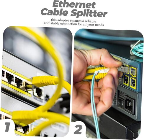 Ethernet Splitter Adapter Dual Female to Male Connector for Easy Device Connectivity Design for Home Compractions High SPEED Networking in Saudi Arabia