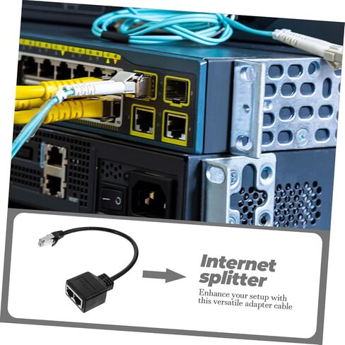 Ethernet Splitter Adapter Dual Female to Male Connector for Easy Device Connectivity Design for Home Compractions High SPEED Networking in Saudi Arabia