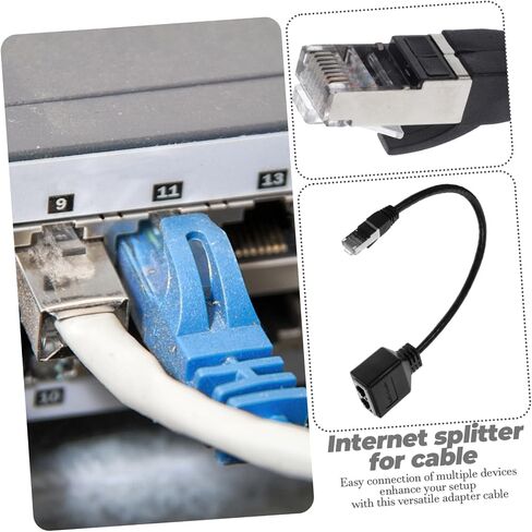 Ethernet Splitter Adapter Dual Female to Male Connector for Easy Device Connectivity Design for Home Compractions High SPEED Networking in Saudi Arabia