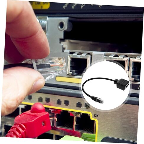 Ethernet Splitter Adapter Dual Female to Male Connector for Easy Device Connectivity Design for Home Compractions High SPEED Networking in Saudi Arabia