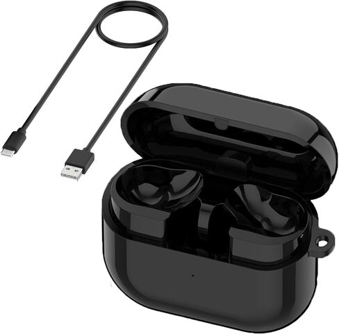 Charging Case for Samsung Galaxy Buds 3 Pro SM-R630 Replacement Charger Case Dock Cradle with USB C Cable Cord Station for Galaxy Buds 3 Pro Earbuds Accessories (Black) in Kuwait