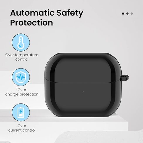 Charging Case for Samsung Galaxy Buds 3 Pro SM-R630 Replacement Charger Case Dock Cradle with USB C Cable Cord Station for Galaxy Buds 3 Pro Earbuds Accessories (Black) in Kuwait