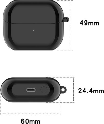 Charging Case for Samsung Galaxy Buds 3 Pro SM-R630 Replacement Charger Case Dock Cradle with USB C Cable Cord Station for Galaxy Buds 3 Pro Earbuds Accessories (Black) in Kuwait