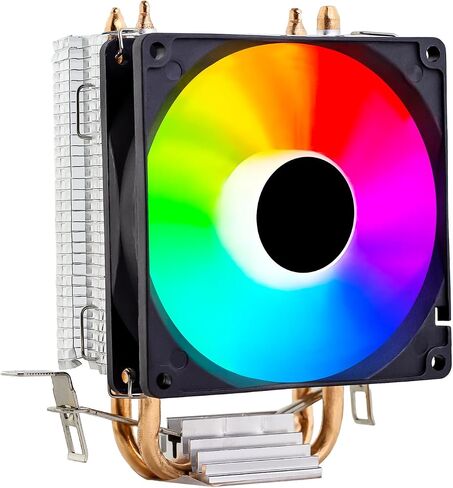 HD290 CPU هواء مبرد ، أنابيب حرارة مطلي بالنيكل ، تمكين مروحة الترتيب الألومنيوم 90 ملم و RGB ، لـ AMD AM4/AM5/Intel LGA 1150/1151/1155/1200/1700/1851 in Kuwait