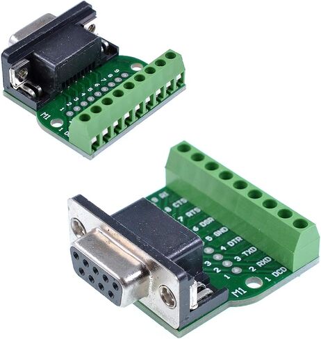 Oiyagai 2-Pack DB9 محول كتلة الطرفية الإناث-لوحة موصل التثبيت M1 ، 9 دبوس RS232 لمسمار وحدة الإشارة الطرفية للاتصال بالمنفذ التسلسلي ، بدون لحام in Kuwait