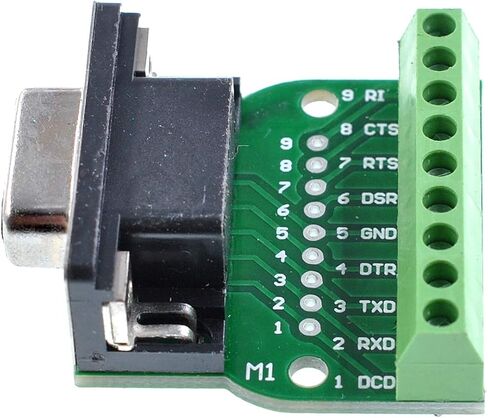 Oiyagai 2-Pack DB9 محول كتلة الطرفية الإناث-لوحة موصل التثبيت M1 ، 9 دبوس RS232 لمسمار وحدة الإشارة الطرفية للاتصال بالمنفذ التسلسلي ، بدون لحام in Kuwait