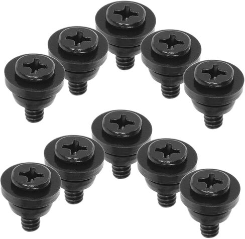 POPETPOP 10Pcs Hard Disk Mounting Screws with Spring Washers for SSD Mechanical Drives Shock Resistant Durable Machine Screws for Secure Installation in Saudi Arabia