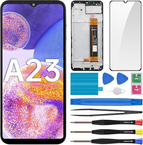 for Samsung Galaxy A23 Screen Replacement with Frame LCD Display Touch Digitizer Full Assembly Fix Glass with Repair Tools Kit SM-A235F (A235F/DS A235M/DS) in Saudi Arabia