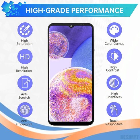 for Samsung Galaxy A23 Screen Replacement with Frame LCD Display Touch Digitizer Full Assembly Fix Glass with Repair Tools Kit SM-A235F (A235F/DS A235M/DS) in Saudi Arabia