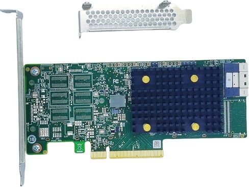 HBA 9500-8I 12GB/S بطاقات واجهة/محول SAS SATA NVME 05-50077-03 محول الناقل المضيف Controller in Kuwait