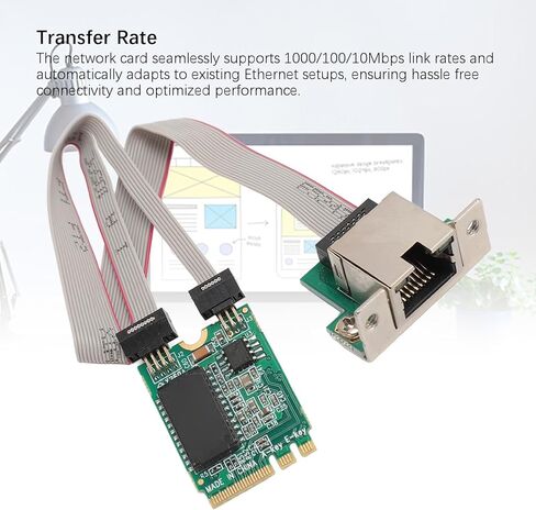 M.2 بطاقة شبكة Ethernet ، شرائح I210AT ، 1000/100/10 ميغابت في الثانية مع بطاقات شبكات الكمبيوتر الداخلية RJ45 ، M.2 A إلى Gigabit Ethernet بطاقة in Kuwait