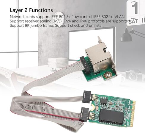 M.2 بطاقة شبكة Ethernet ، شرائح I210AT ، 1000/100/10 ميغابت في الثانية مع بطاقات شبكات الكمبيوتر الداخلية RJ45 ، M.2 A إلى Gigabit Ethernet بطاقة in Kuwait