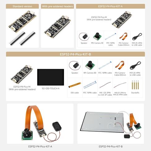 Waveshare ESP32-P4-Pico High-Performance Development Board, Featuring ESP32-P4, RISC-V Dual-Core and Single-Core Processors, and Advanced Human-Machine Interfaces, Board Only in Saudi Arabia