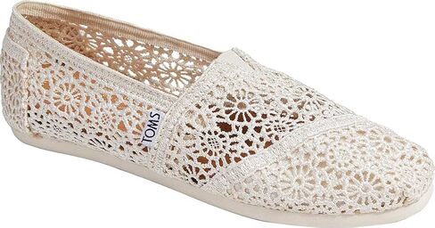 حذاء حريمي من TOMS Crochet Classics, أسود in Kuwait