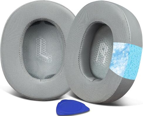 Soulwit Cooling هلام استبدال أذن أذن لـ JBL E55BT (E55 BT) سماعات اللاسلكية الزائدة في الأذن ، وسائد أذن مع رغوة عزل الضوضاء - أسود in Saudi Arabia