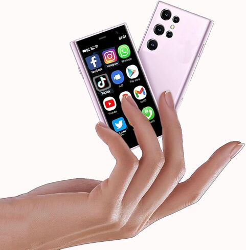 Mini Galaxy S24 Ultra Smartphone, Smallest S24 Ultra Android in The World! Micro 3-Inch Touch Screen, 2GB/16GB, Compact Pocket 4G LTE Mobile Phone for Children, Teenagers Tiny Samsung S24 Lookalike in Kuwait